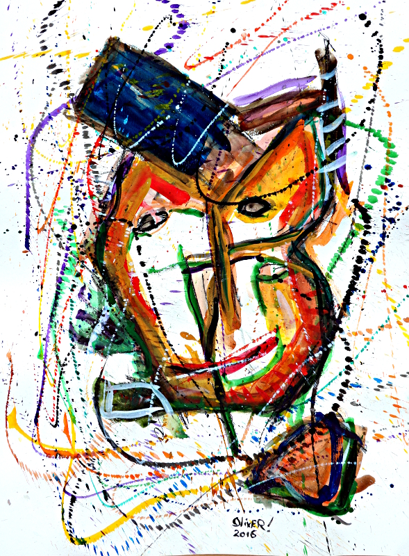 "Cubist Mask" Oliver Loveday  2016