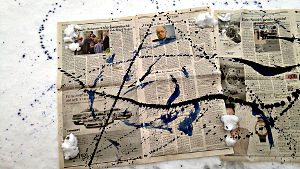 "art snow" scroll Oliver Loveday  2015